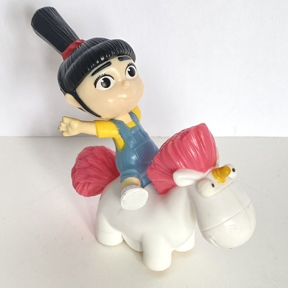 2017 Agnes Rockin' Fluffy Unicorn K3M Despicable Me 3 McDonalds Happy Meal Toy